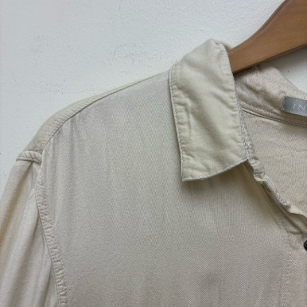 Indah Emma Opal Solid Long Sleeve Button Front Sh… - image 4